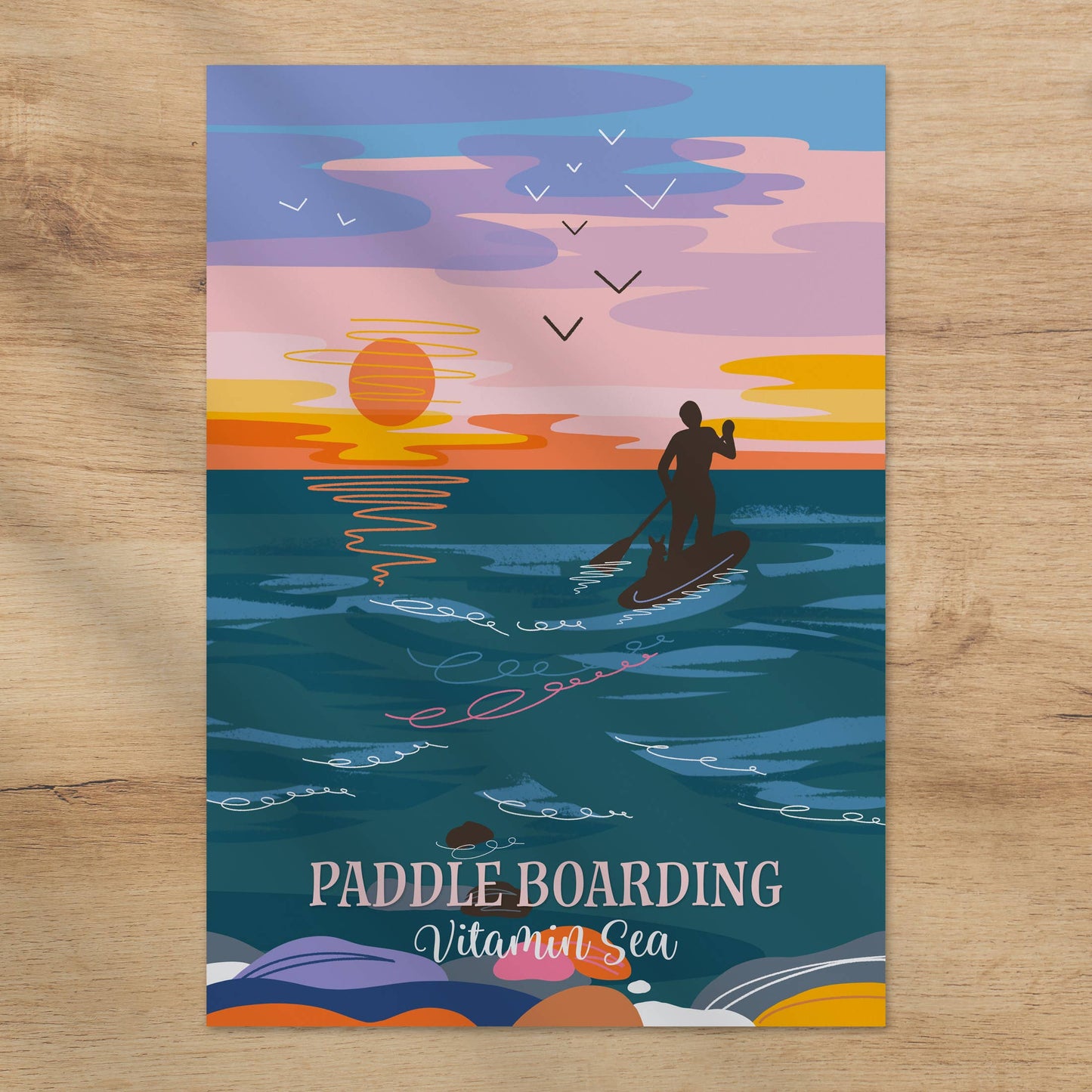 Print, Onneke, Paddle Boarding