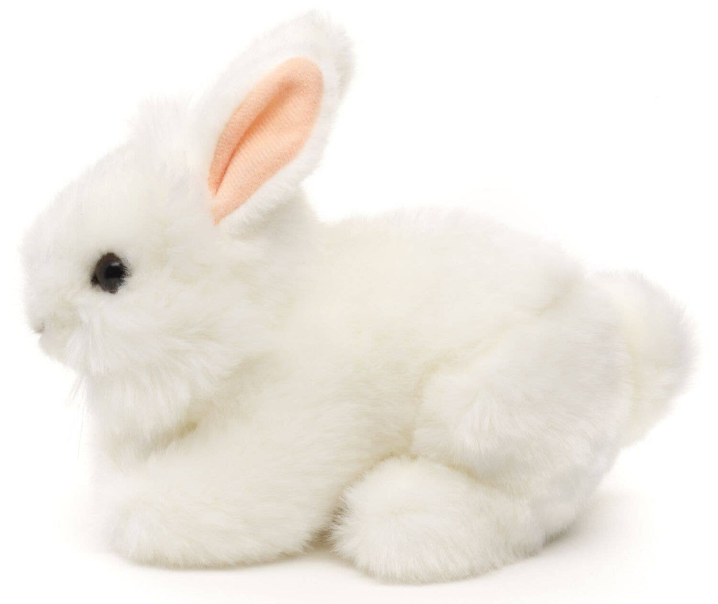 Angora rabbit, lying down (white) - cuddly/plush toy