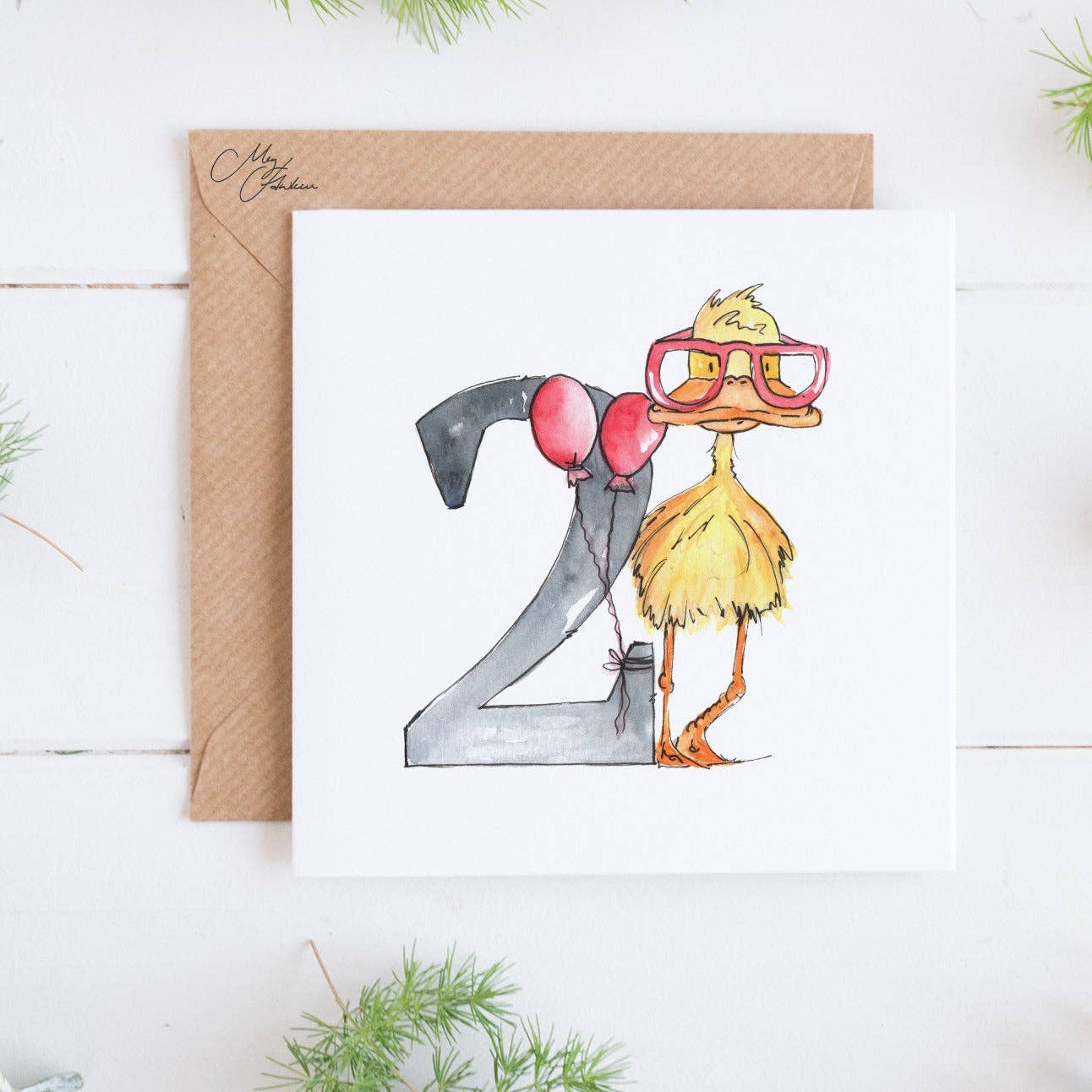 2 Birthday | Two Year Age Children's Birthday Card