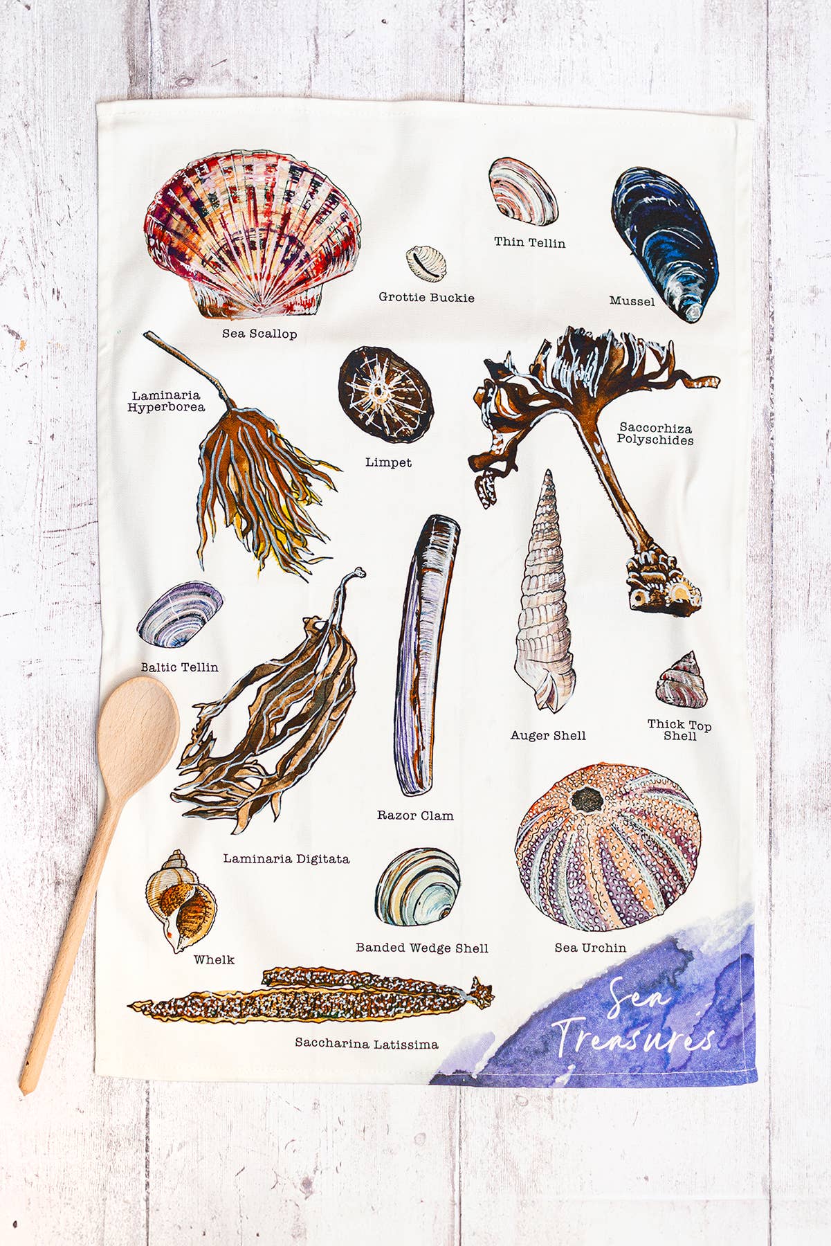 Sea Treasures Tea Towel