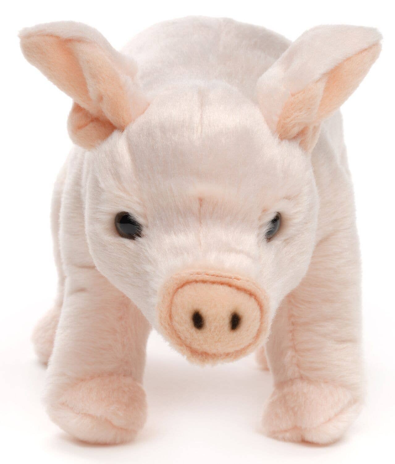 Pink piggy, standing - cuddly/plush toy