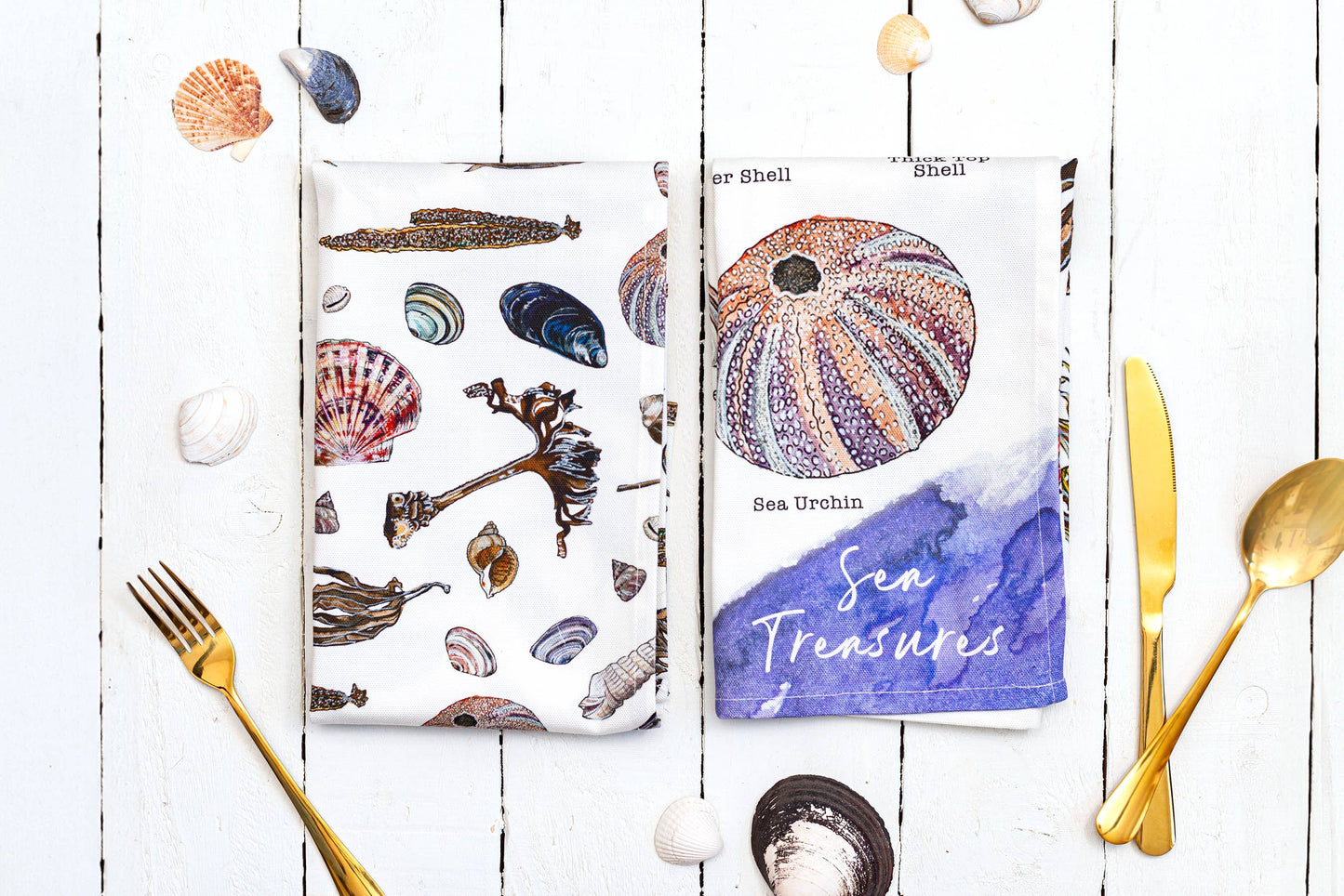 Sea Treasures Tea Towel