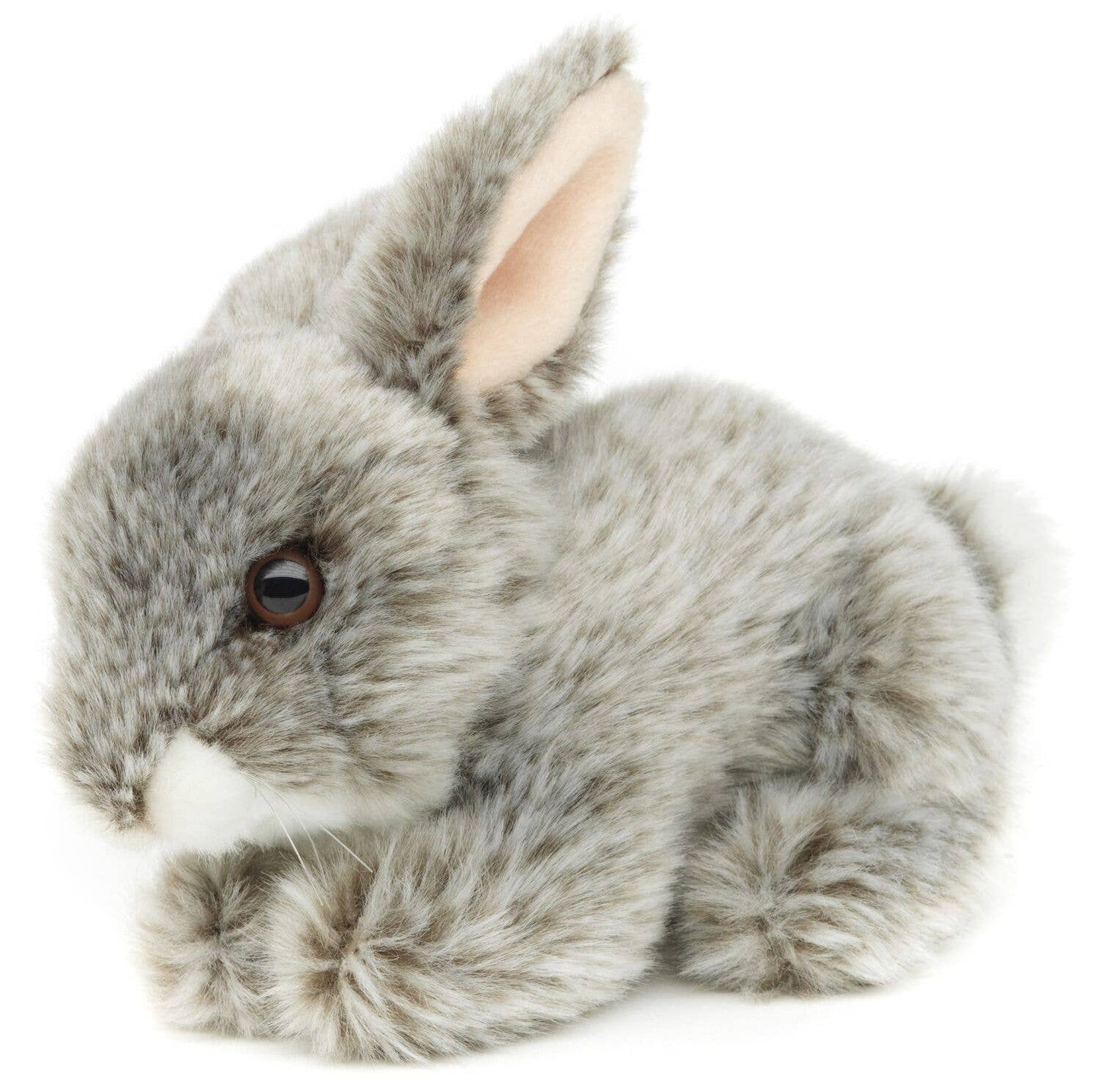 Bunny lying down (grey) - 18 cm (length) - cuddly/plush toy