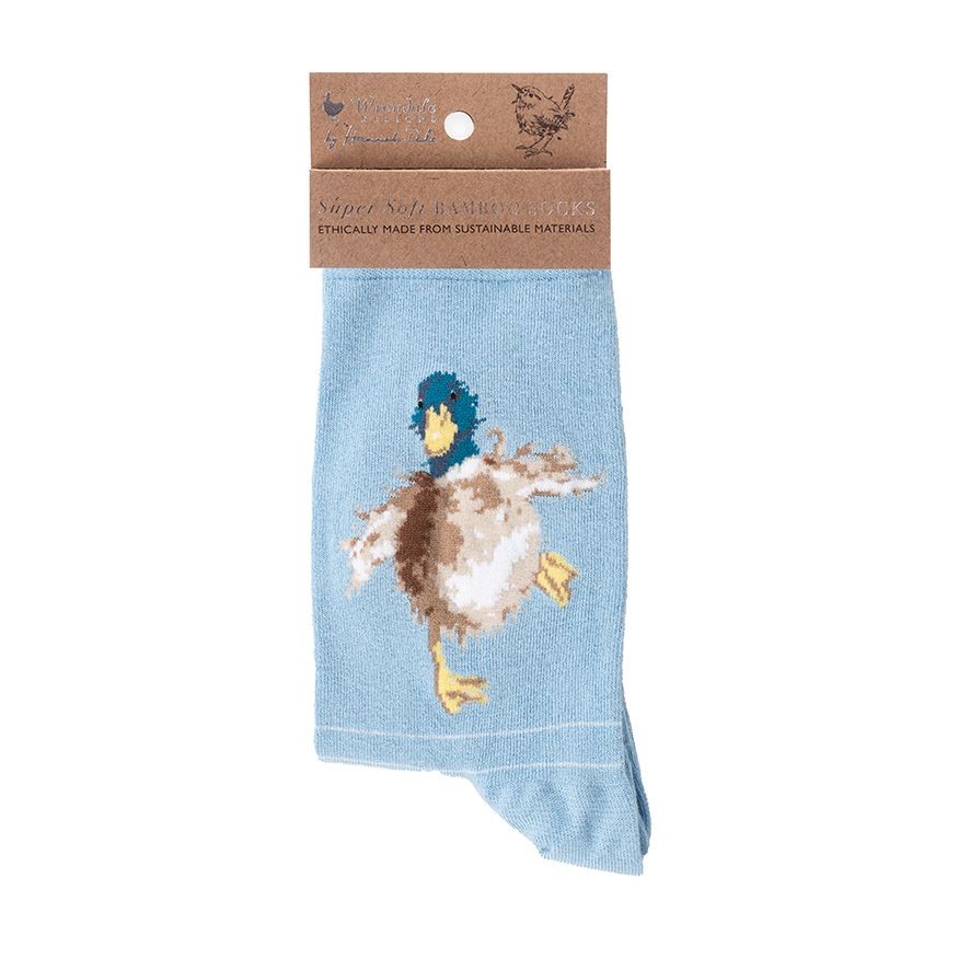 Wrendale, Socks, Size 4 - 8, Duck - A Waddle and a Quack