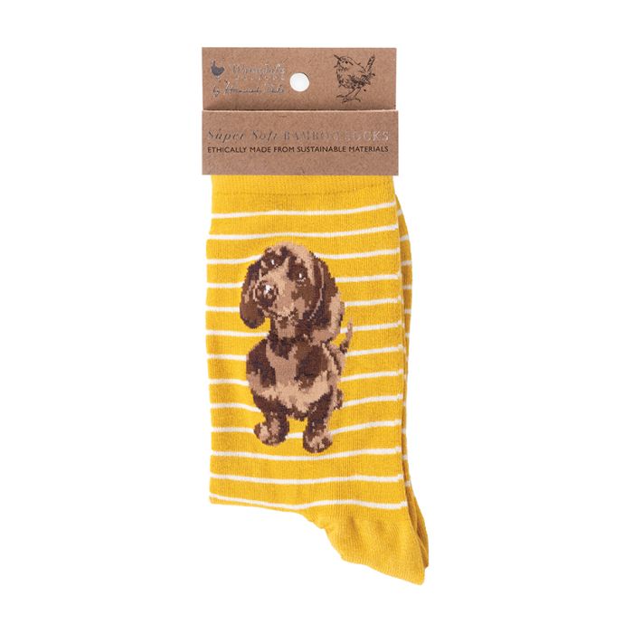 Wrendale, Socks, Size 4 - 8, Sausage Dog, Little One