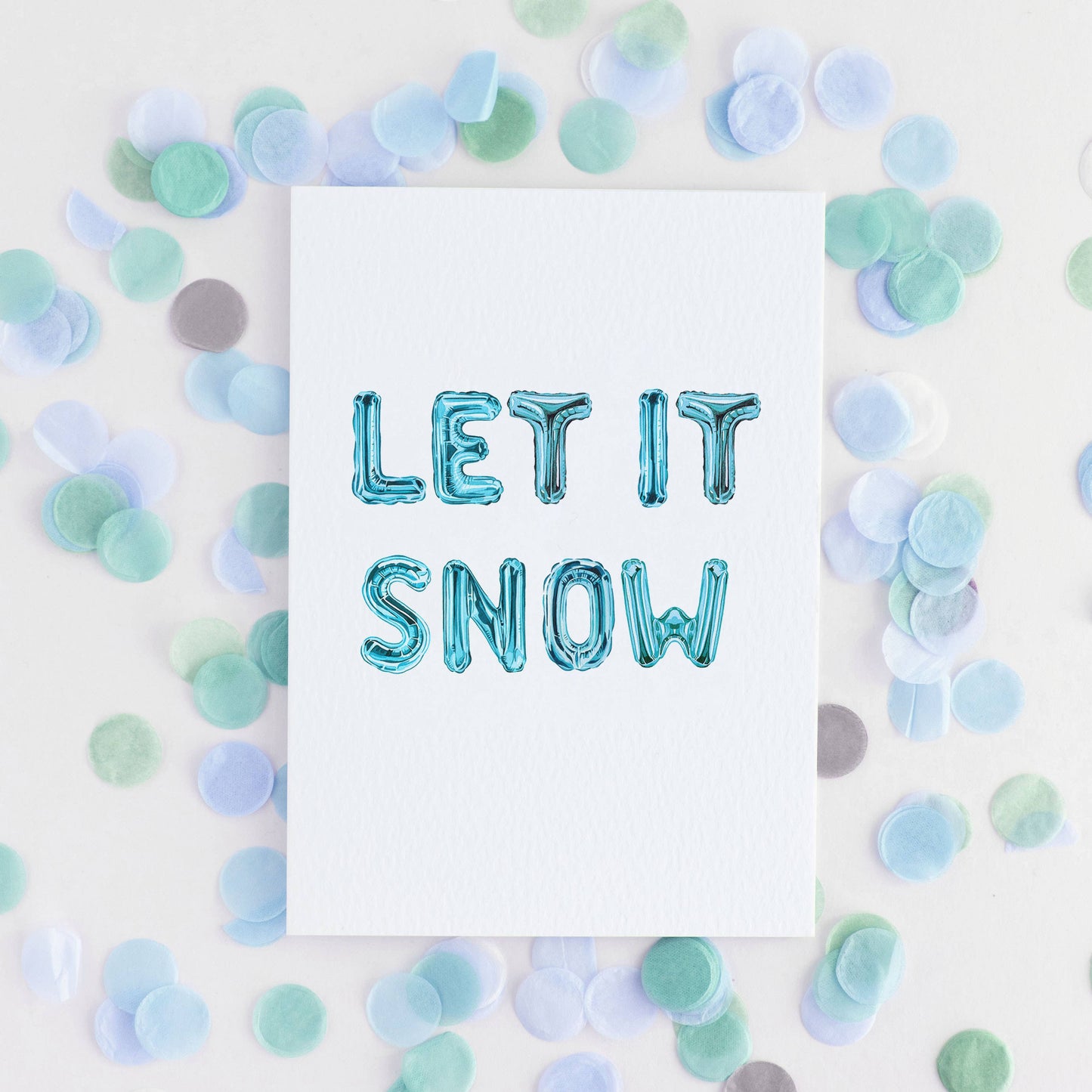Card, Sophie Brabbins, Let it Snow Balloon Christmas Greetings Card