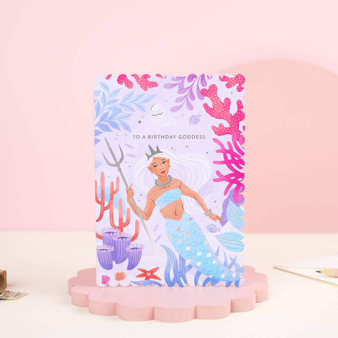 Ricicle Cards - Birthday Goddess | Pretty Birthday Card | For Her | Mermaid