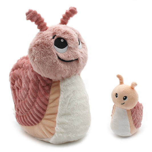 Les Ptipotos, Sophie The Snail Mum & Baby Pink - Plush Toy
