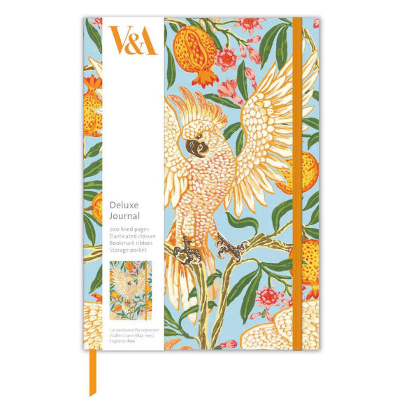 Museums and Galleries, Deluxe Journal, Cockatoo and Pomegranate Notebook