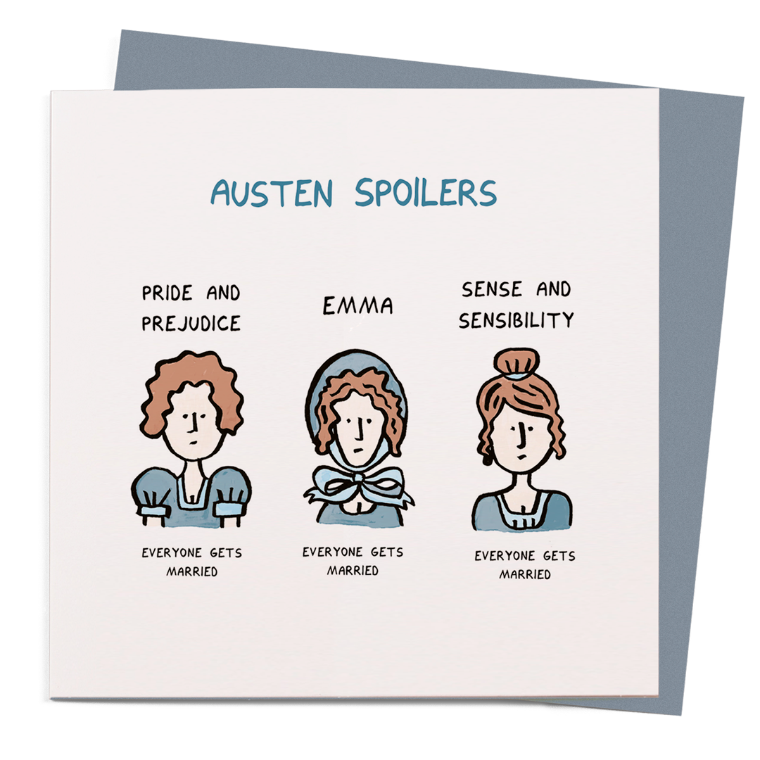 Austen Spoilers | Humour Greeting Card