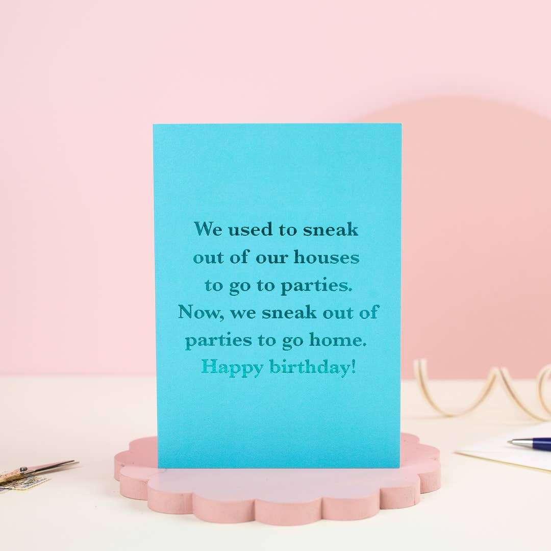 Ricicle Cards - Sneaking Out | Funny Birthday Card | Greeting | Humour