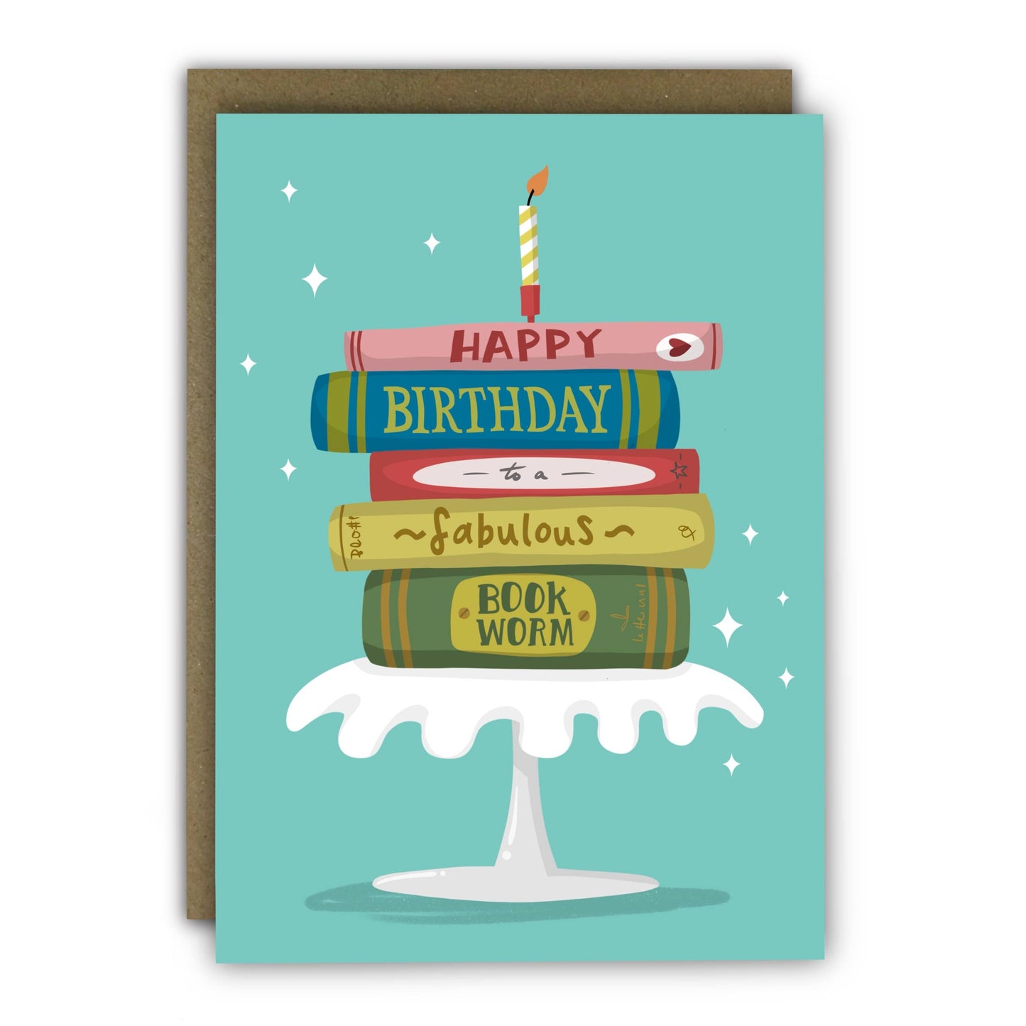 Funny Birthday Card - A6 - Fabulous Book Worm