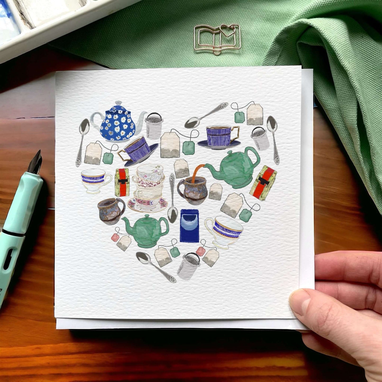 Card, And Hope, Tea Heart