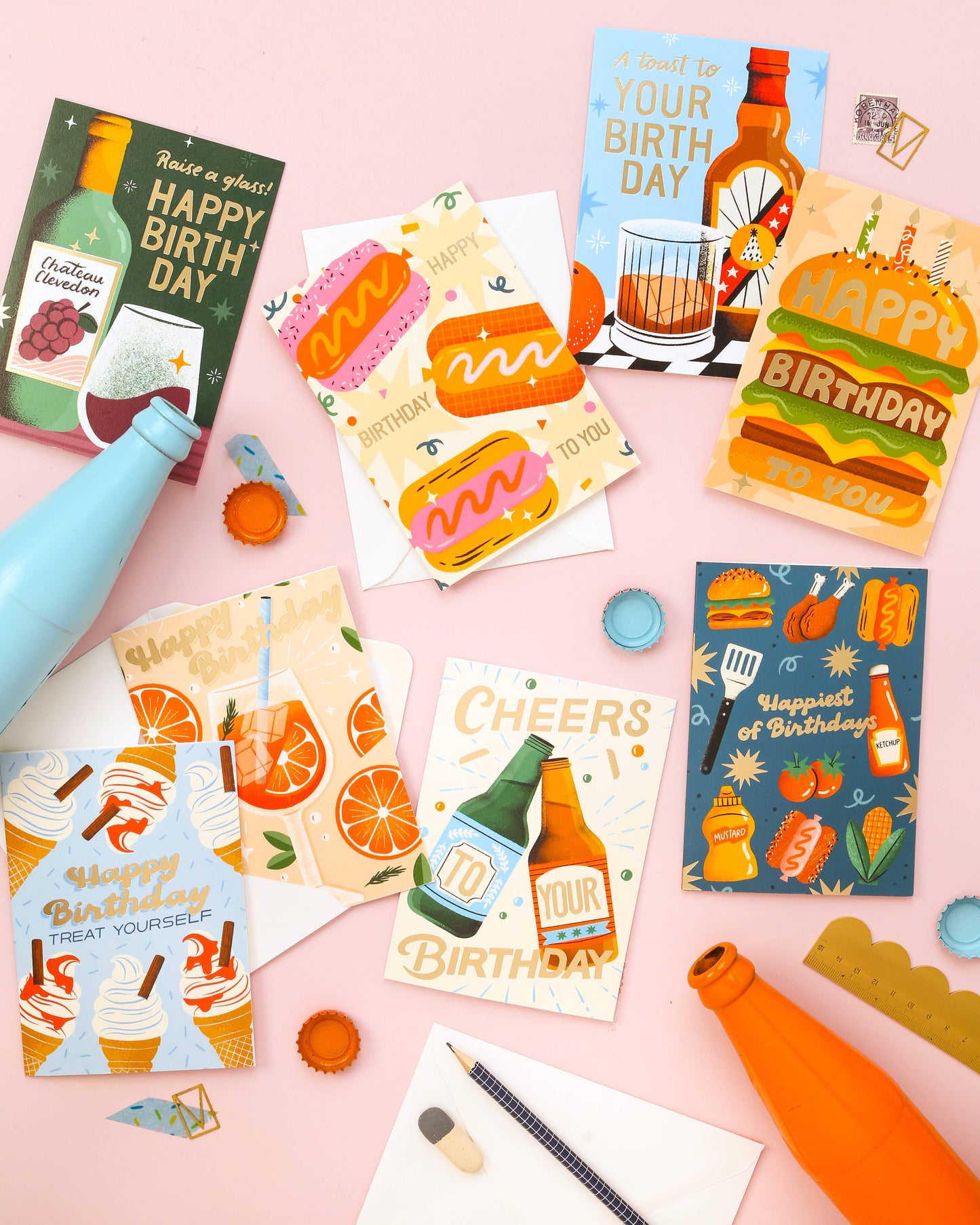 Ricicle Cards - Burger Birthday | Greeting Card | Birthday Card For Men
