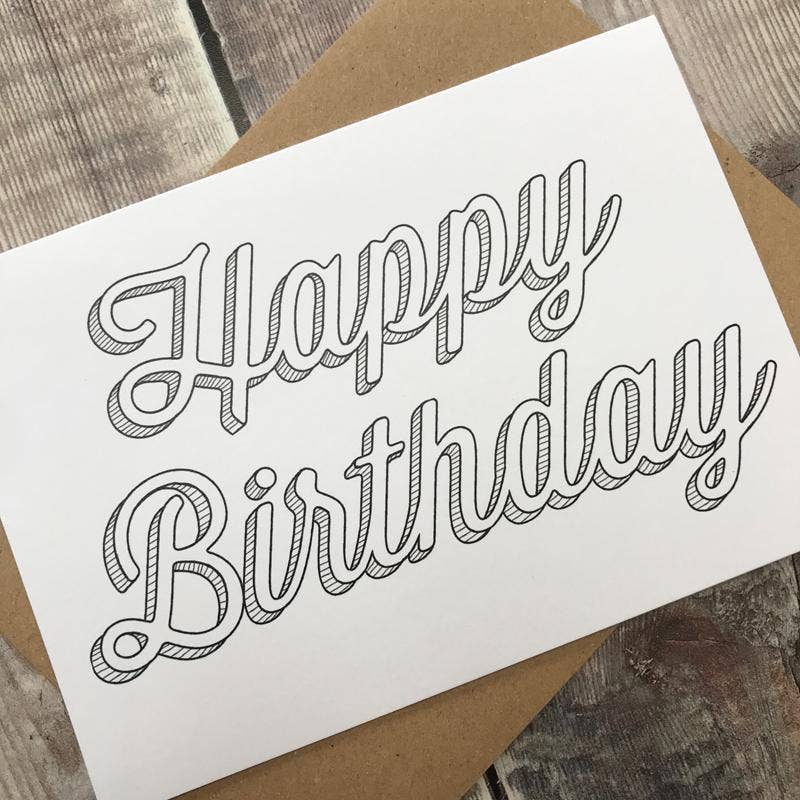 Happy Birthday - Landscape