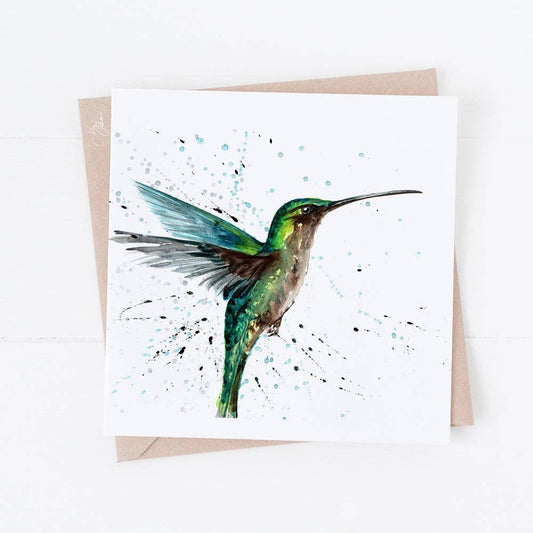 Humming Bird | British Birds Greeting Card