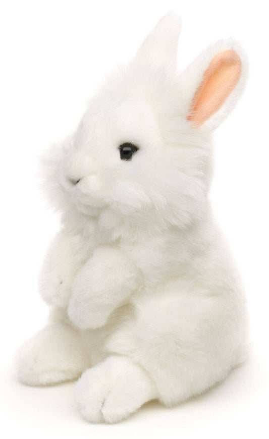Angora rabbit, standing (white) - cuddly/plush toy