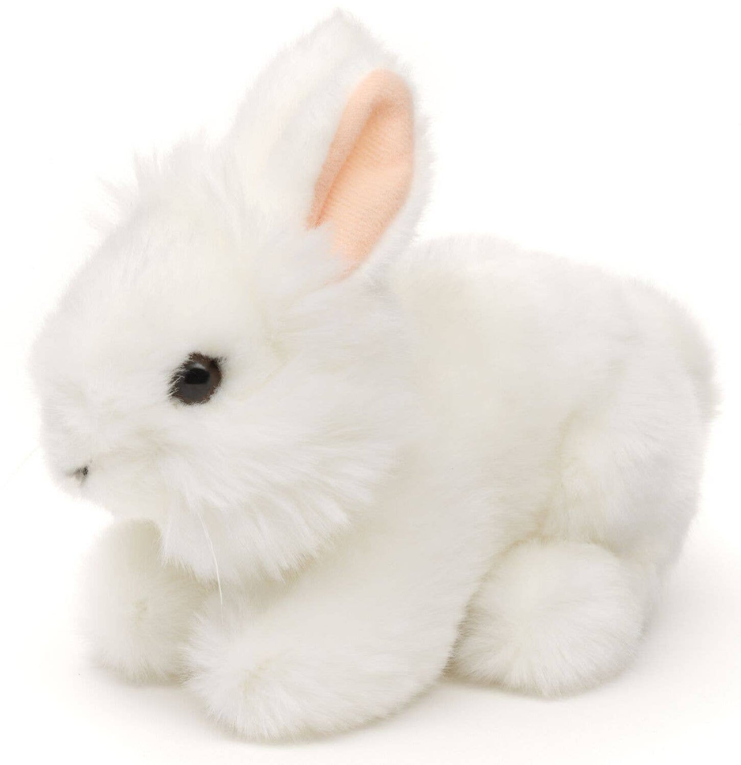 Angora rabbit, lying down (white) - cuddly/plush toy