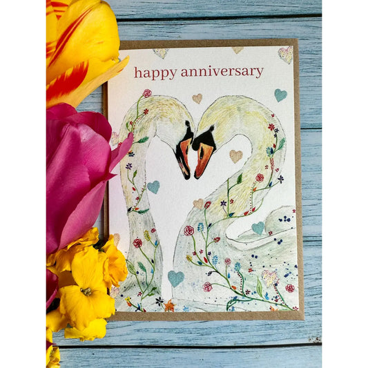Swans | Eco Friendly Card Nature Blank Love Wedding