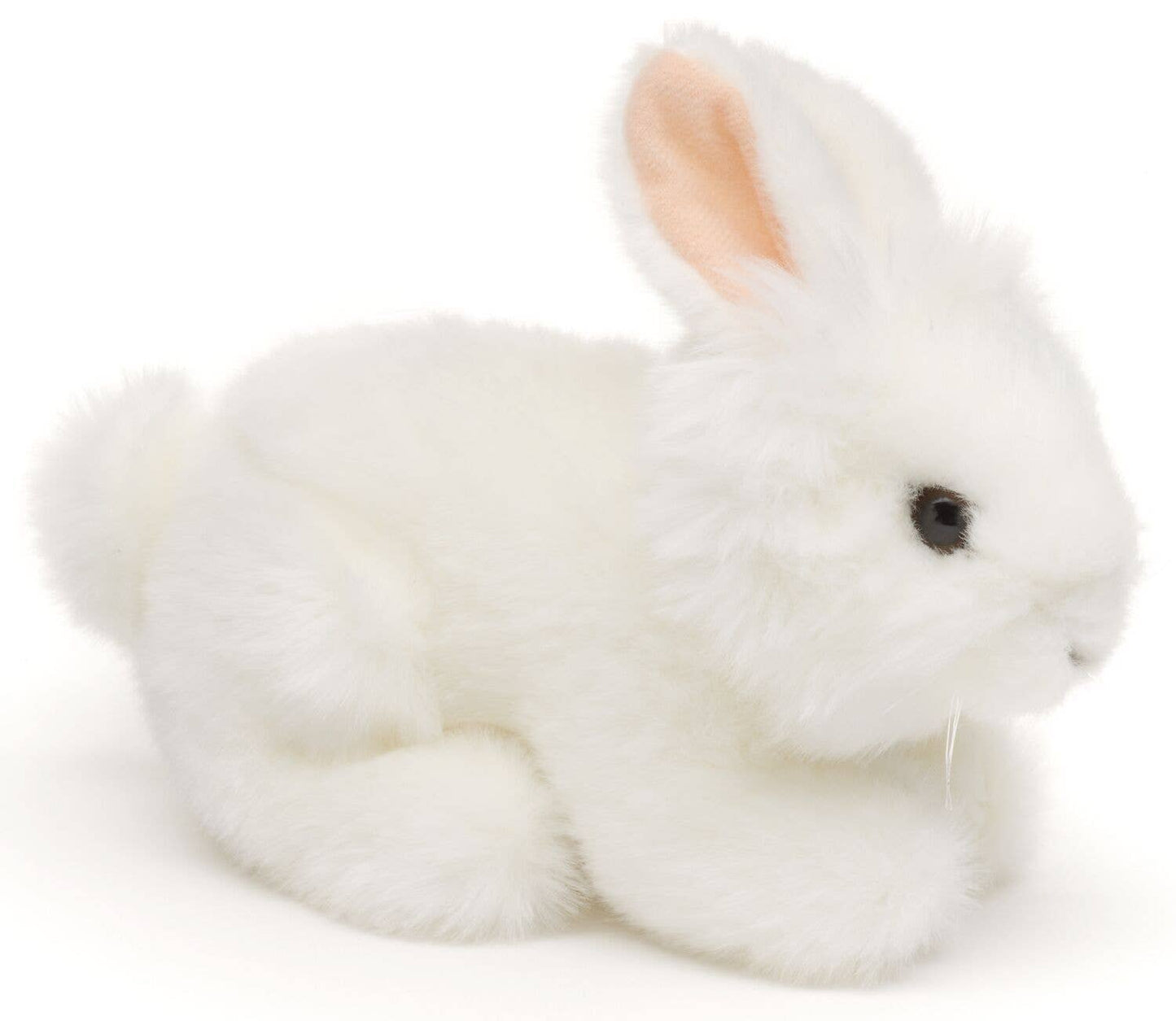 Angora rabbit, lying down (white) - cuddly/plush toy