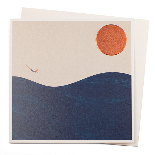 Sea Diver | Art Greeting Card | Blanca Gomez