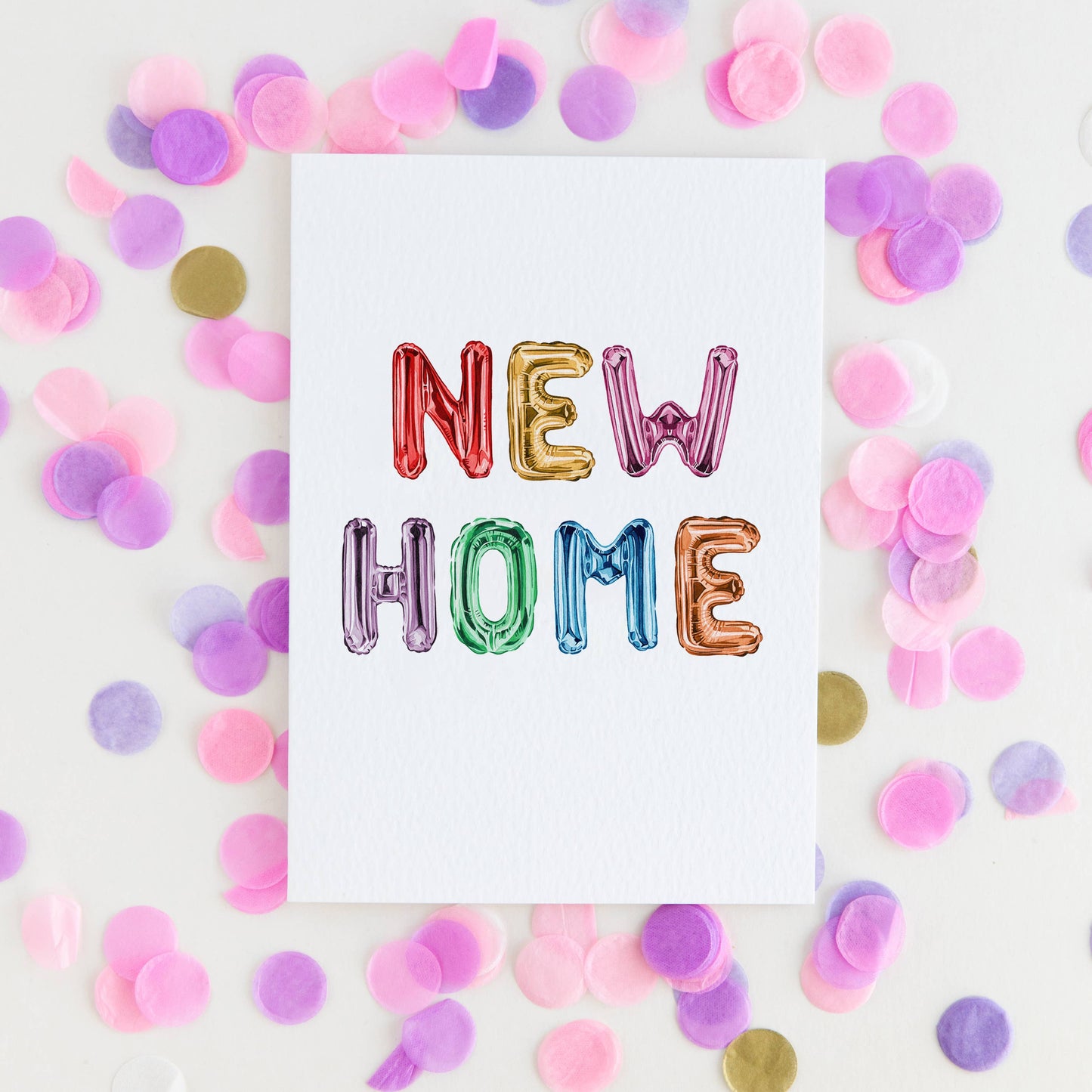 Card, Sophie Brabbins, New Home Balloon Sustainable Greetings Card
