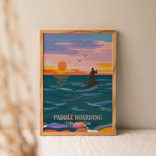 Print, Onneke, Paddle Boarding