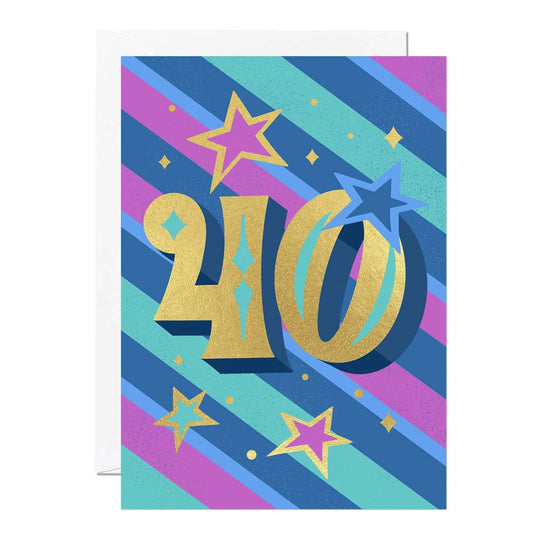 Ricicle Cards - 40th Birthday Card | Greeting Card | Gender Neutral | Age