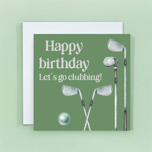 Card, Golf birthday, funny card, birthday card for men