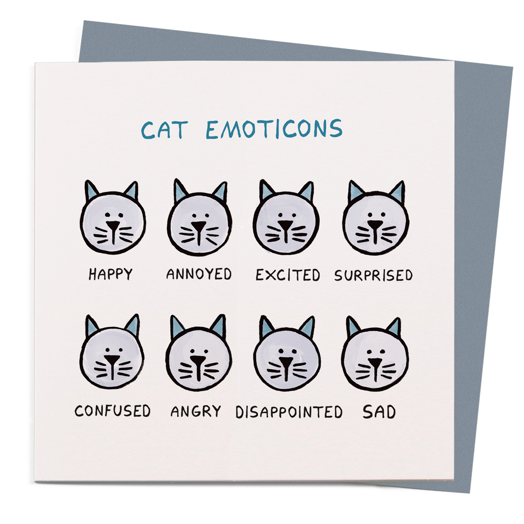 Cat Emoticons | Humour Greeting Card