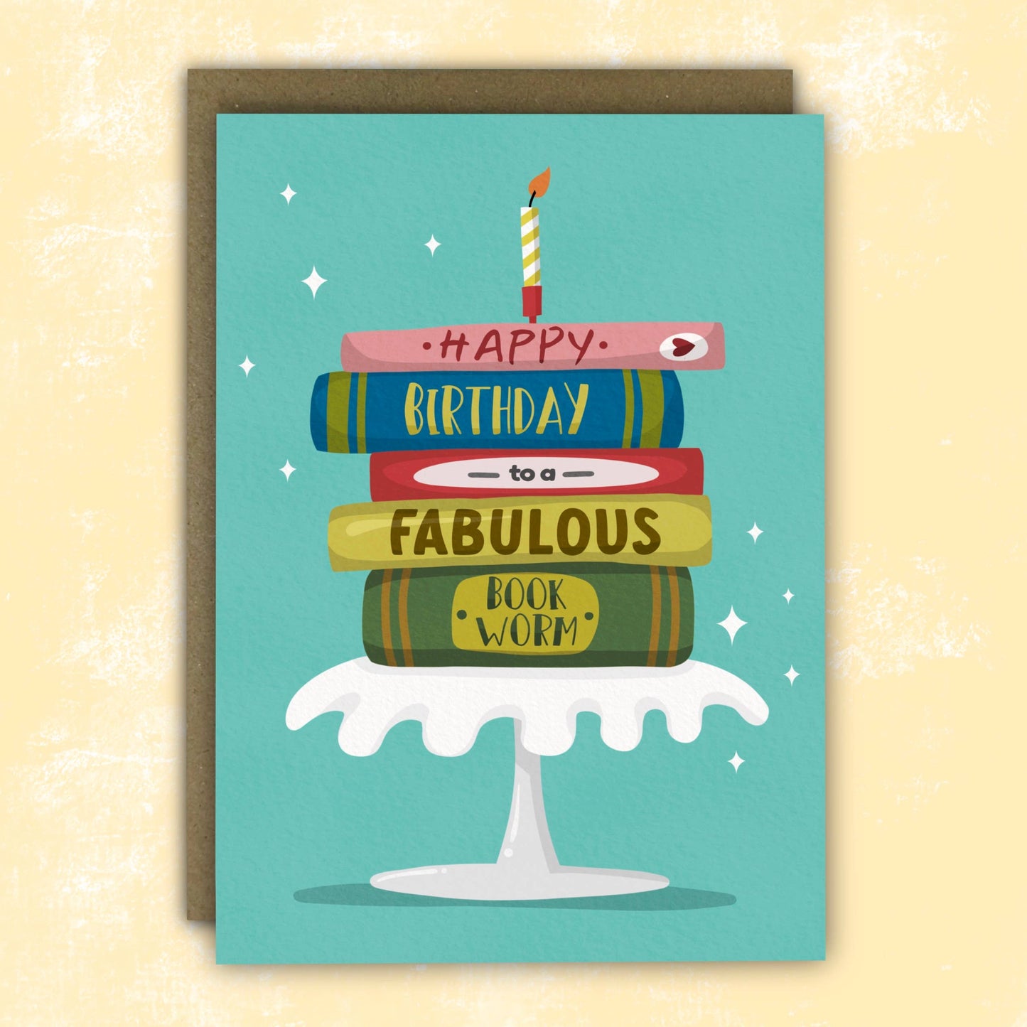 Funny Birthday Card - A6 - Fabulous Book Worm
