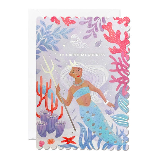 Ricicle Cards - Birthday Goddess | Pretty Birthday Card | For Her | Mermaid