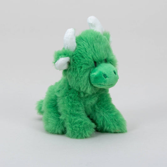 Jomanda, Green Mini Highland Cow Soft Toy COOllectible Cow, Arran
