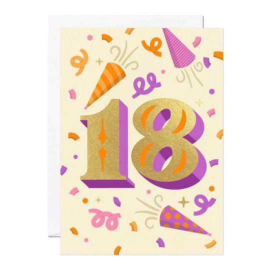 Ricicle Cards - 18th Birthday Card | Greeting Card | Gender Neutral | Age