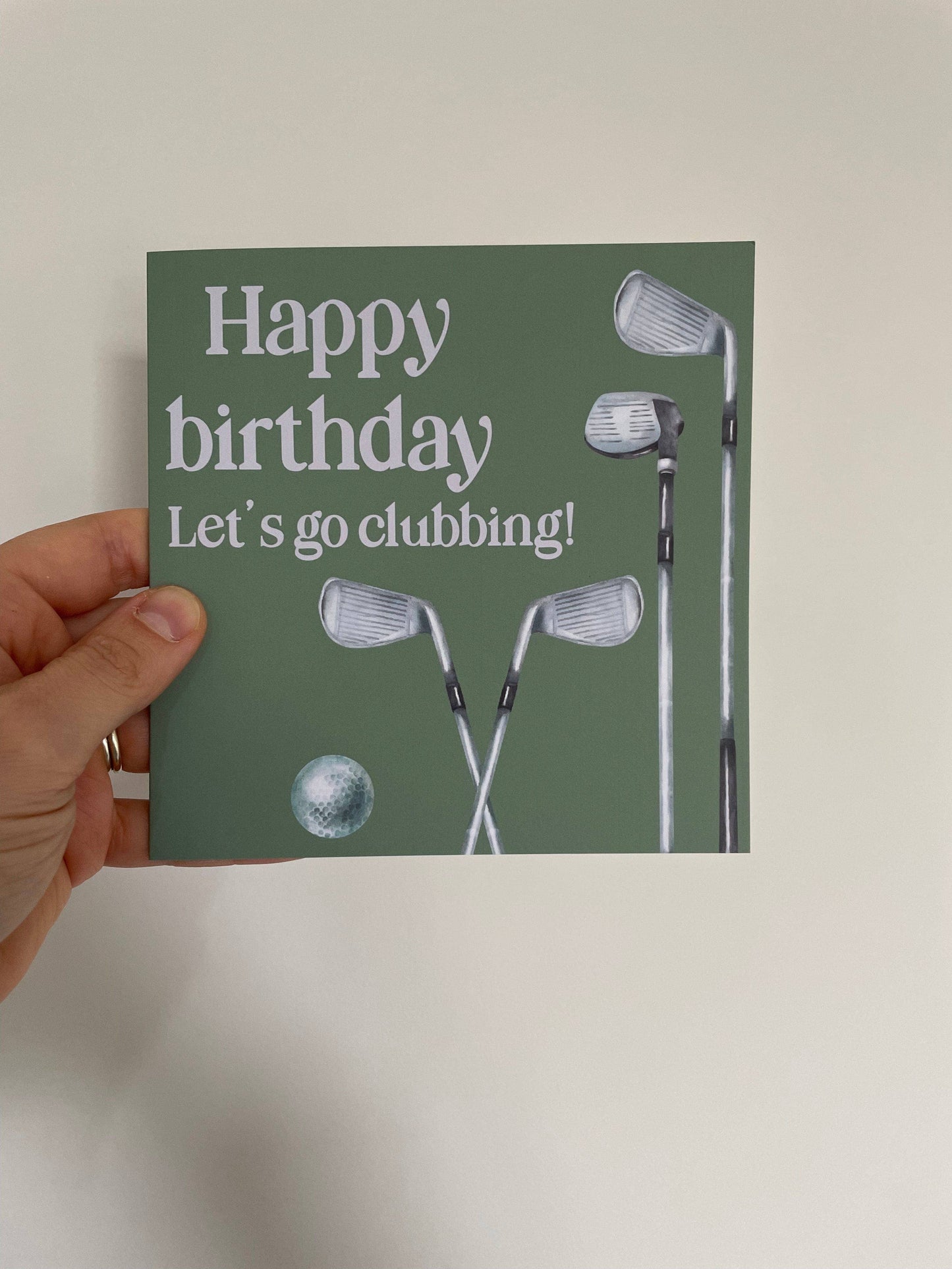 Golf birthday card, funny card, birthday card for men