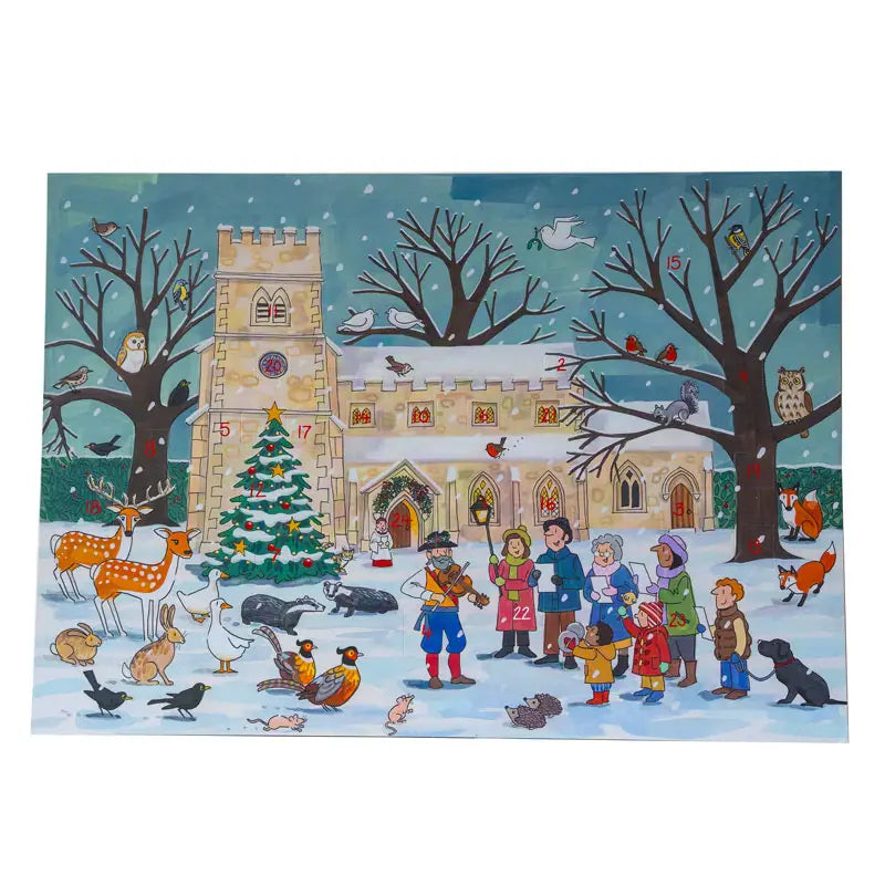 Advent Dinner Card, AGD, Winter Wildlife.