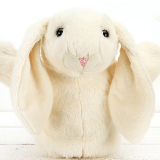 Jomanda, Hand Puppet, Cream Bunny