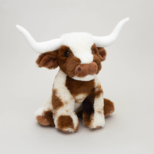 Jomanda, Texas Longhorn Highland cream/brown Soft Toy Cow - 23cm