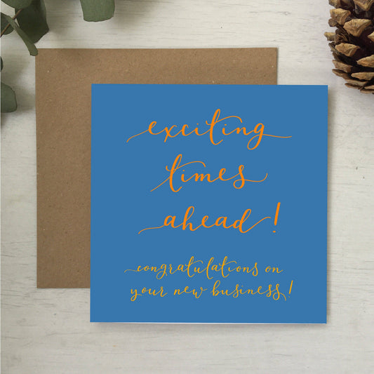 New business celebration card
