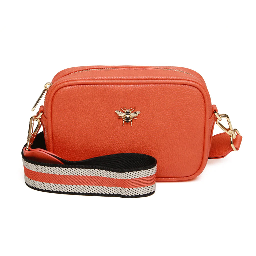 Alice Wheeler London, Mini Mayfair Crossbody Bag, Orange