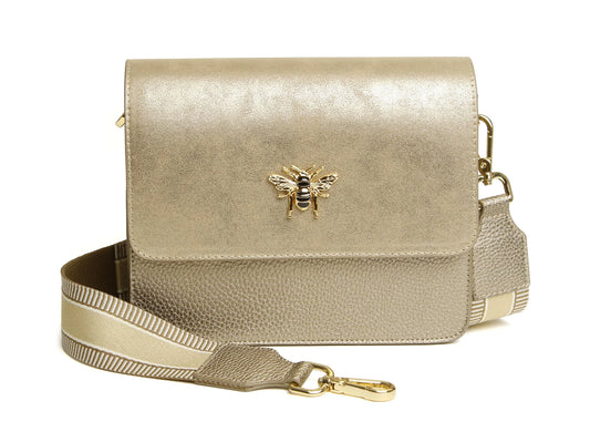 Alice Wheeler London, Highbury Crossbody Bag, Bronze