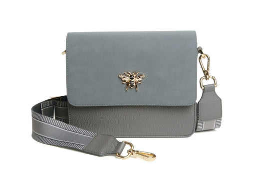 Alice Wheeler London, Highbury Crossbody Bag, Slate