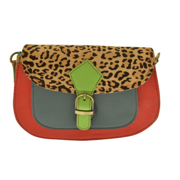 Miss Milly, Arya Print Recycled Leather Handbag