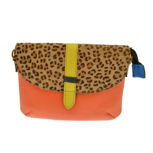 Miss Milly, Laila Print Recycled Leather Handbag
