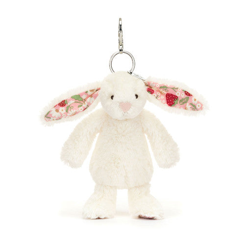 Jellycat, Bag Charm, Blossom Cream Bunny 'Berry'