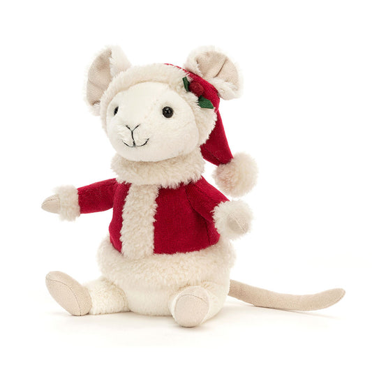 Jellycat, Christmas, Merry Mouse