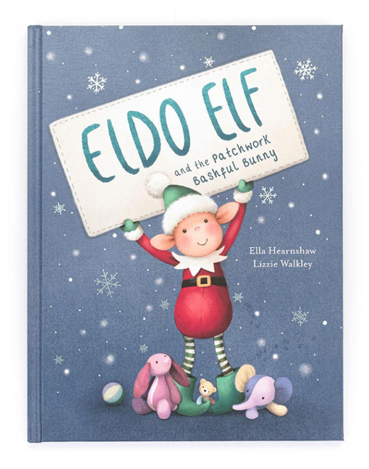 Jellycat, Christmas, Eldo Elf and the Patchwork Bashful Bunny Book