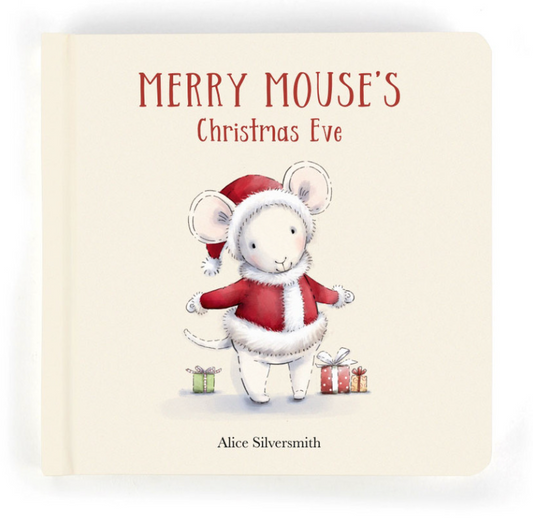 Jellycat, Christmas, Merry Mouse Book