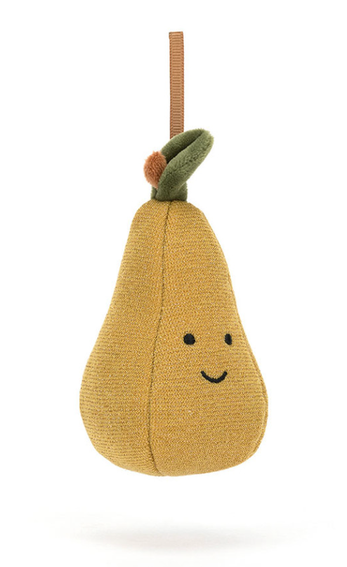 Jellycat. Festive Folly Christmas Pear Decoration