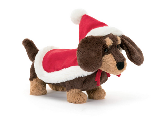 Jellycat, Christmas, Winter Warmer Otto Sausage Dog